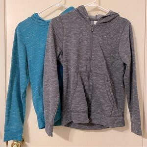 2 Kid’s Large Hooded Zip-Up Jackets